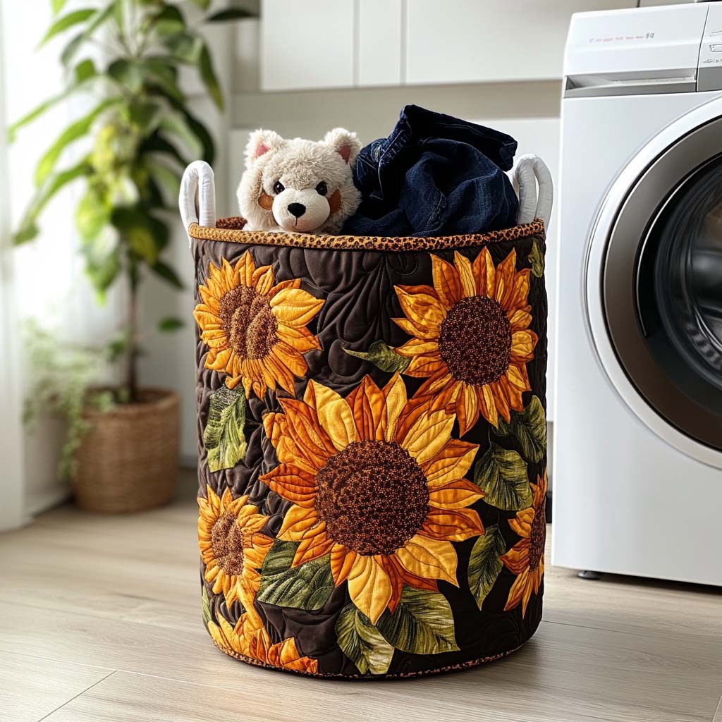 Bright Sun Days Quilted Laundry Basket Merch For Him