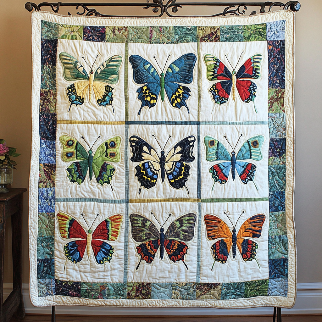 Bright Wings Quilted Blanket Cute Bedroom Ideas Best Butterfly Christmas Gifts