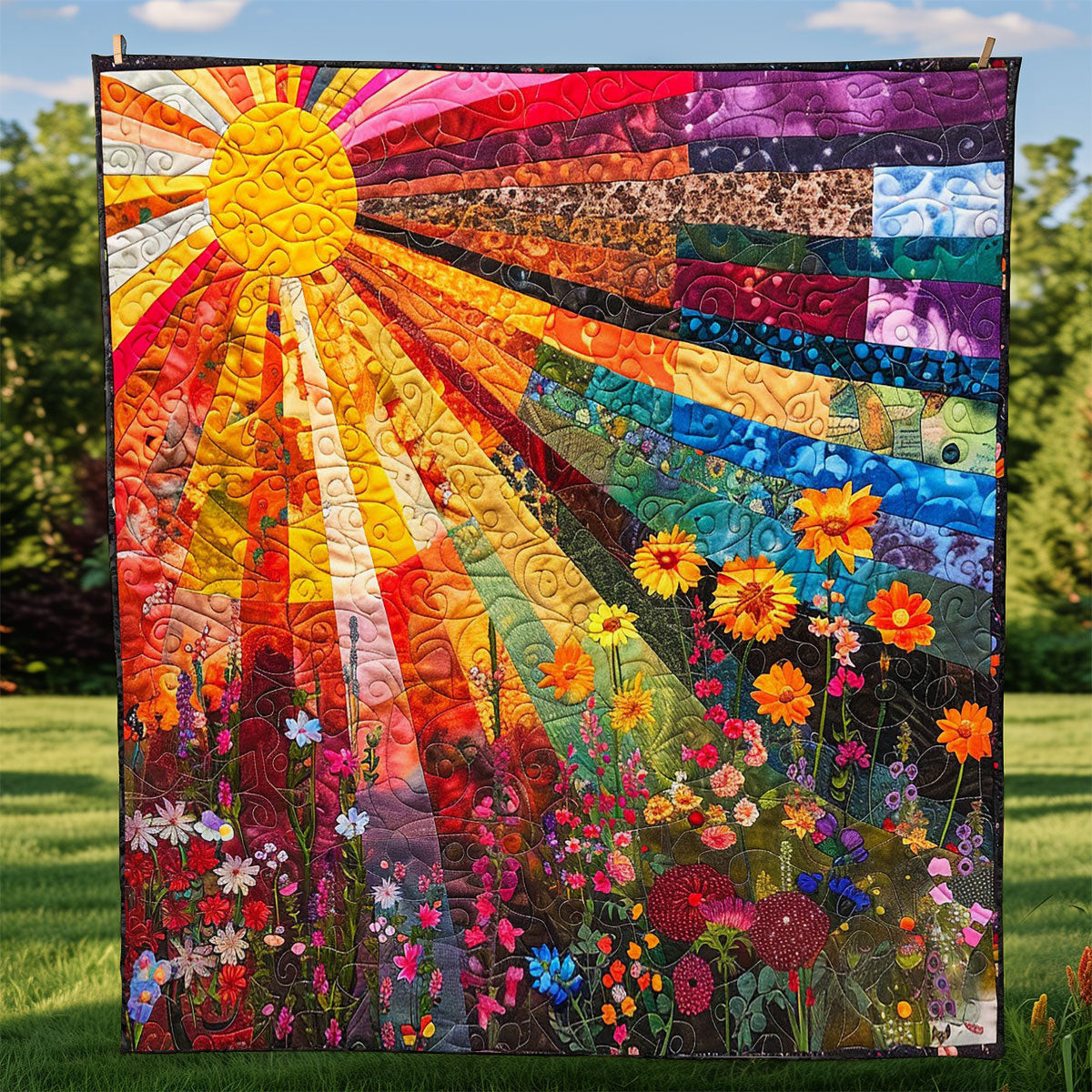 Brighting Sun Light Quilt Blanket Soft Throw Blanket Awesome Mother's Day Gifts For Mom