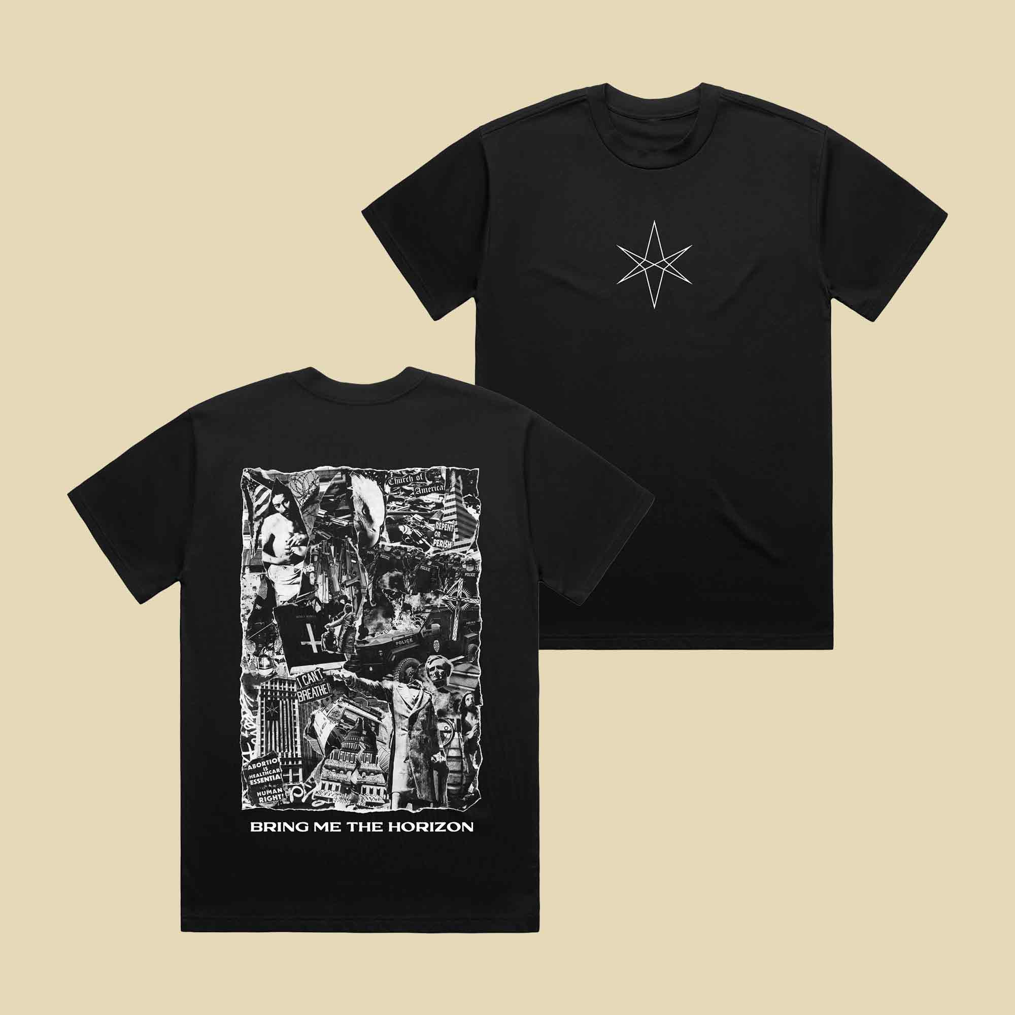 Bring Me The Horizon Merch Collage T-Shirt Rock Music Lover Clothes Gift For BMTH Fans