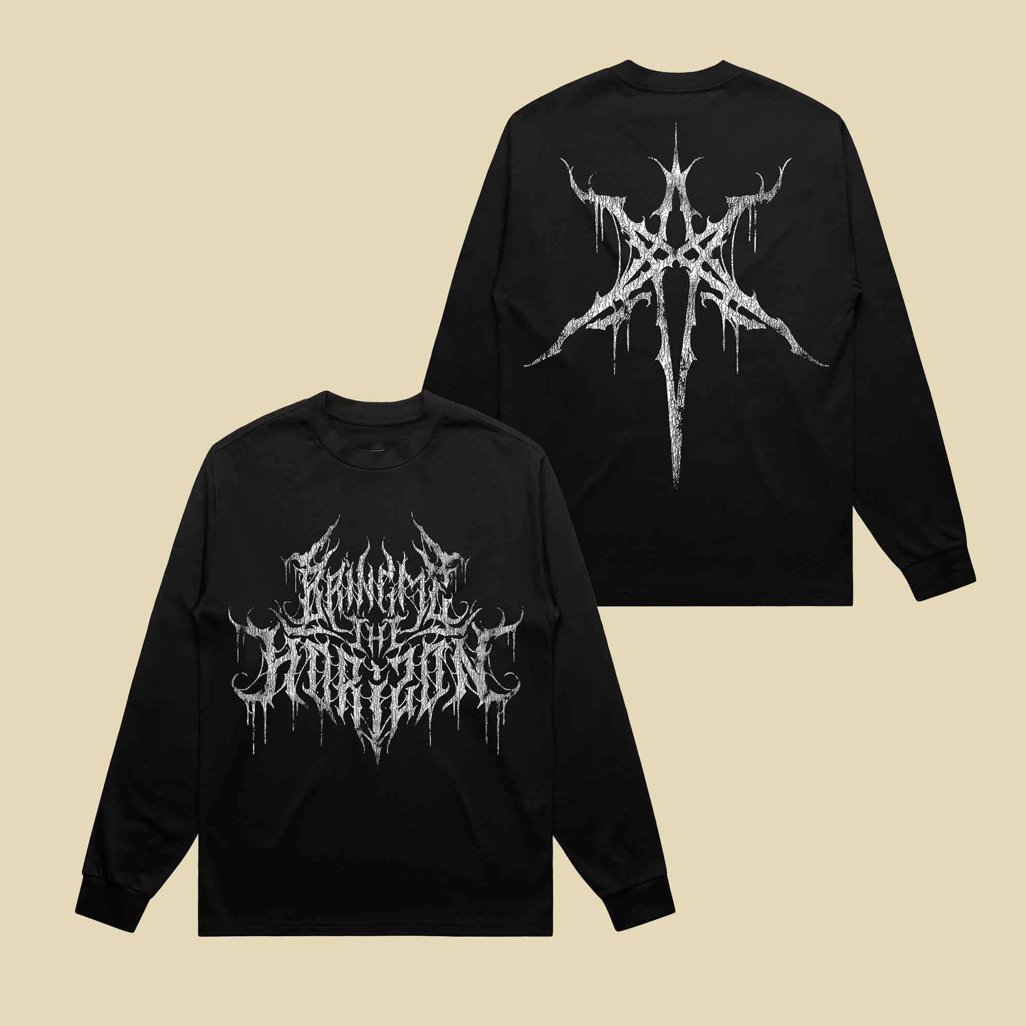 Bring Me The Horizon Merch Metal Logo Long Sleeve Shirt BMTH Concert Apparel Gift For Fans