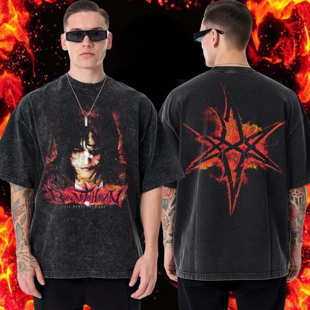 Bring Me The Horizon Merch Post Human Wash T-Shirt Christmas Gifts For Rock Fans Bring Me The Horizon Merch Post Human Wash T-Shirt Christmas Gifts For Rock Fans