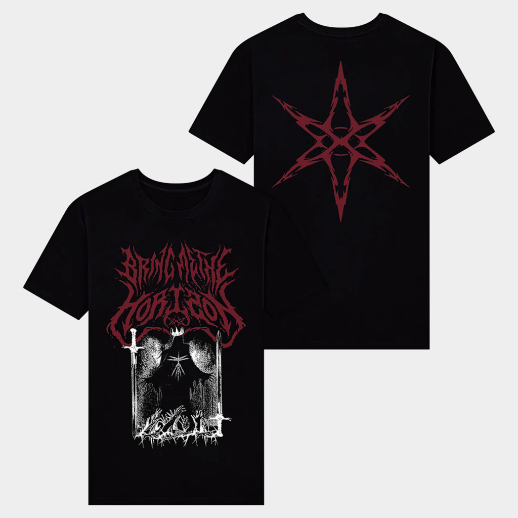 Bring Me The Horizon Merch Red Hex Graphic Shirt Gifts For A Rock Music Lover