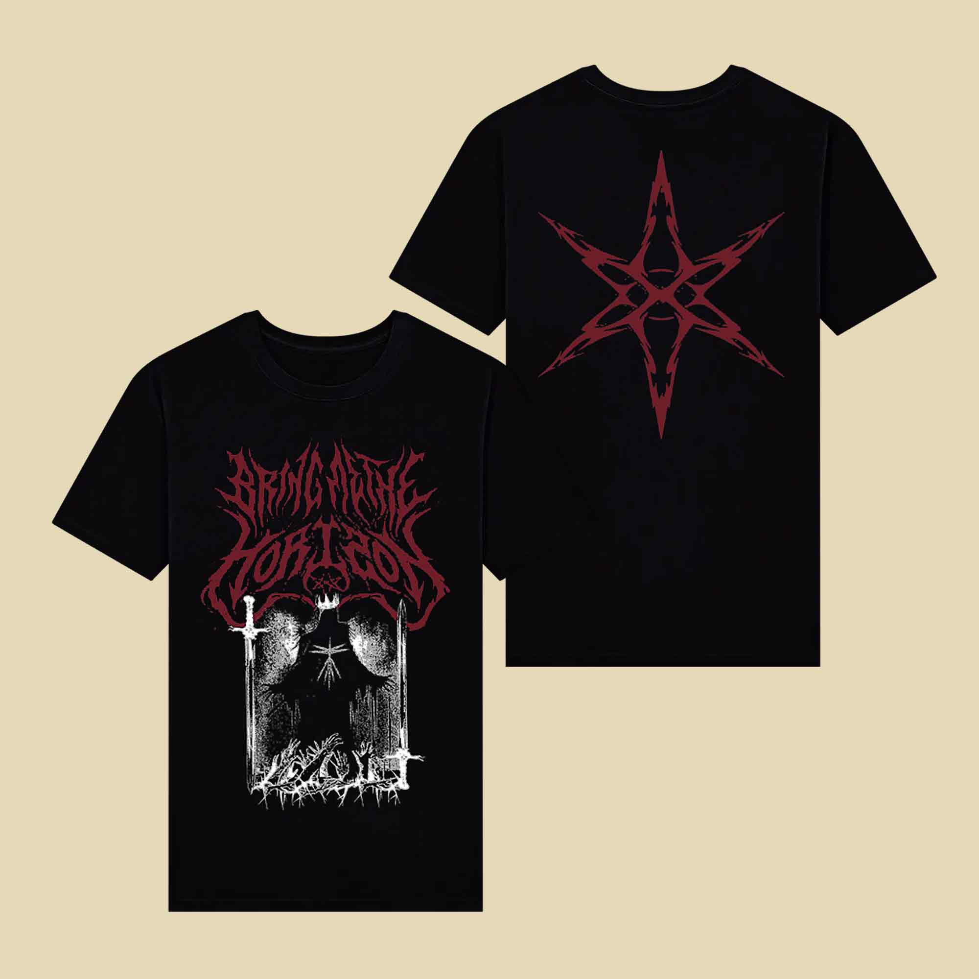 Bring Me The Horizon Merch Red Hex T-Shirt BMTH Concert Outfit Gifts For Fans