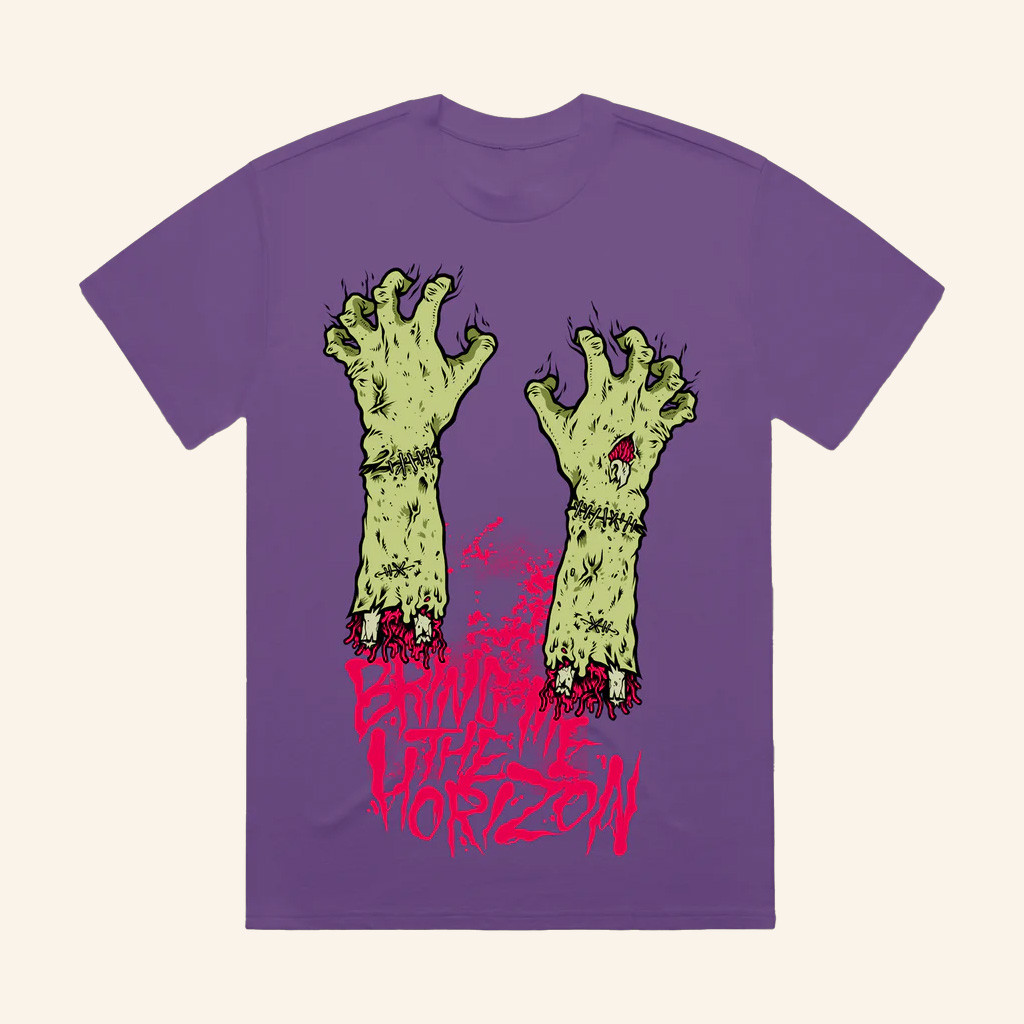 Bring Me The Horizon Merch Zombie Hands T-Shirt Christmas Gifts For Friends Bring Me The Horizon Merch Zombie Hands T-Shirt Christmas Gifts For Friends