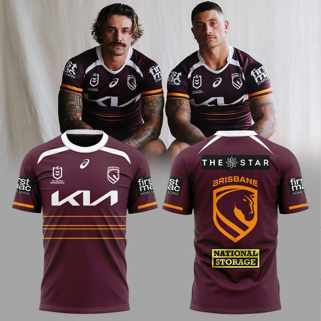 Brisbane Broncos Entering The New Era New Threads Home 2026 T-Shirt Brisbane Broncos Merch