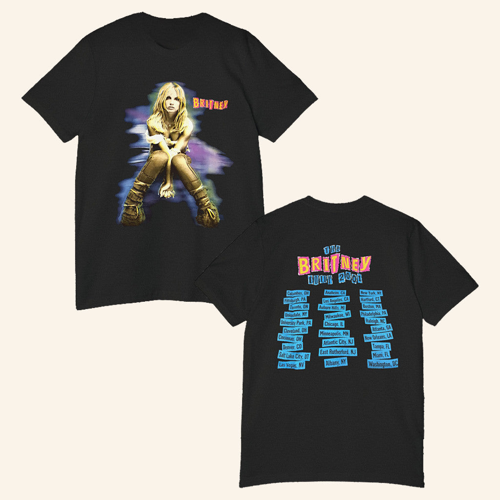 Britney Spears The Britney Tour 2001 T-Shirt Fan Merch Gifts For Friends Britney Spears The Britney Tour 2001 T-Shirt Fan Merch Gifts For Friends