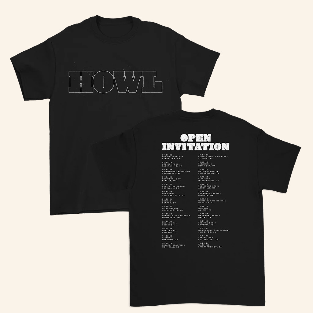 BRMC Merch Howl 2025 North American Tour T-Shirt Black Rebel Motorcycle Club Shirt Fans Gifts