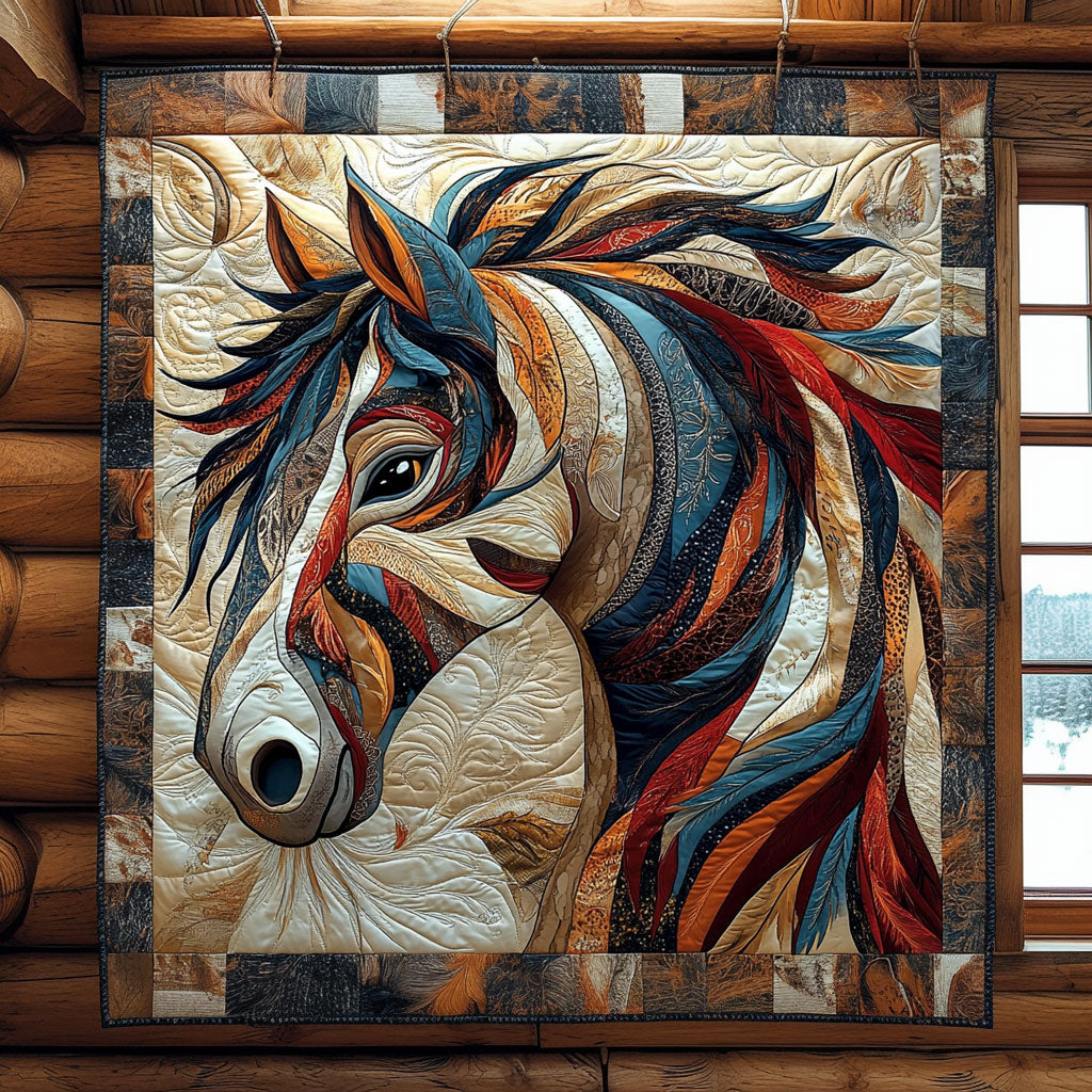 Brocade Native American Horse Quilt Blanket Hores Throws Blanket Native American Gifts For Him