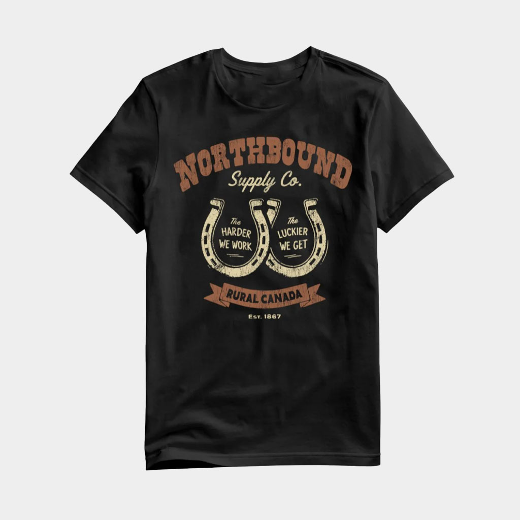 Brodericks Merch 2026 Northbound Work Hard Get Lucky T-Shirt Birthday Gift For Dad