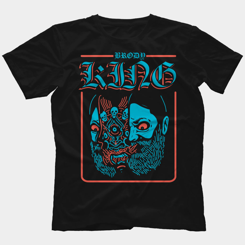 Brody King Merch Violent Oni T-Shirt Brody King Shirt Birthday Gift For Father