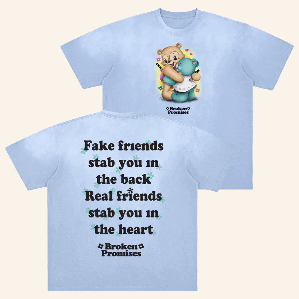 Broken Promises Merch Fake Friends Vintage T-Shirt Gifts For Her Broken Promises Merch Fake Friends Vintage T-Shirt Gifts For Her