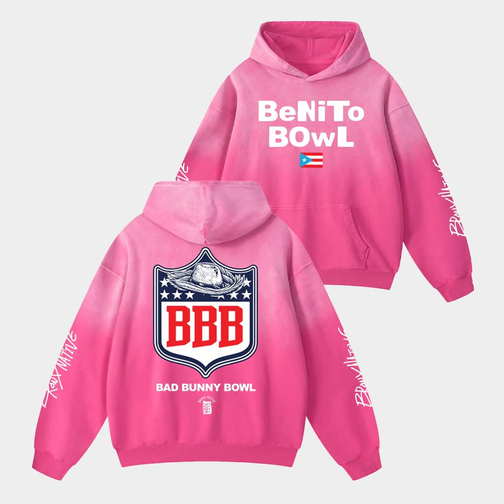 Bronx Native Merch Benito Bowl Sunfade Hoodie Bad Bunny Super Bowl Merch 2026 Gifts For Sister