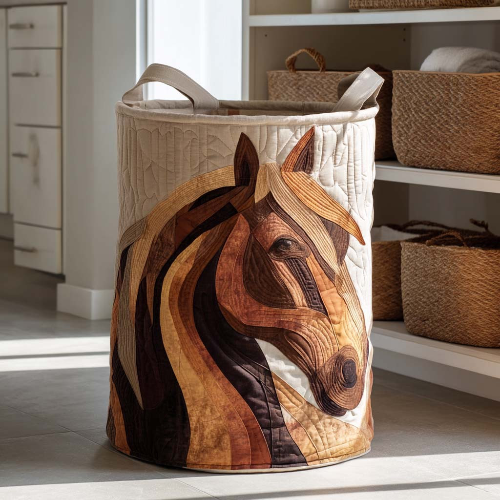 Bronze Spirit Quilted Laundry Basket Beautiful Quilted Laundry Hamper Gift for Any Occasion