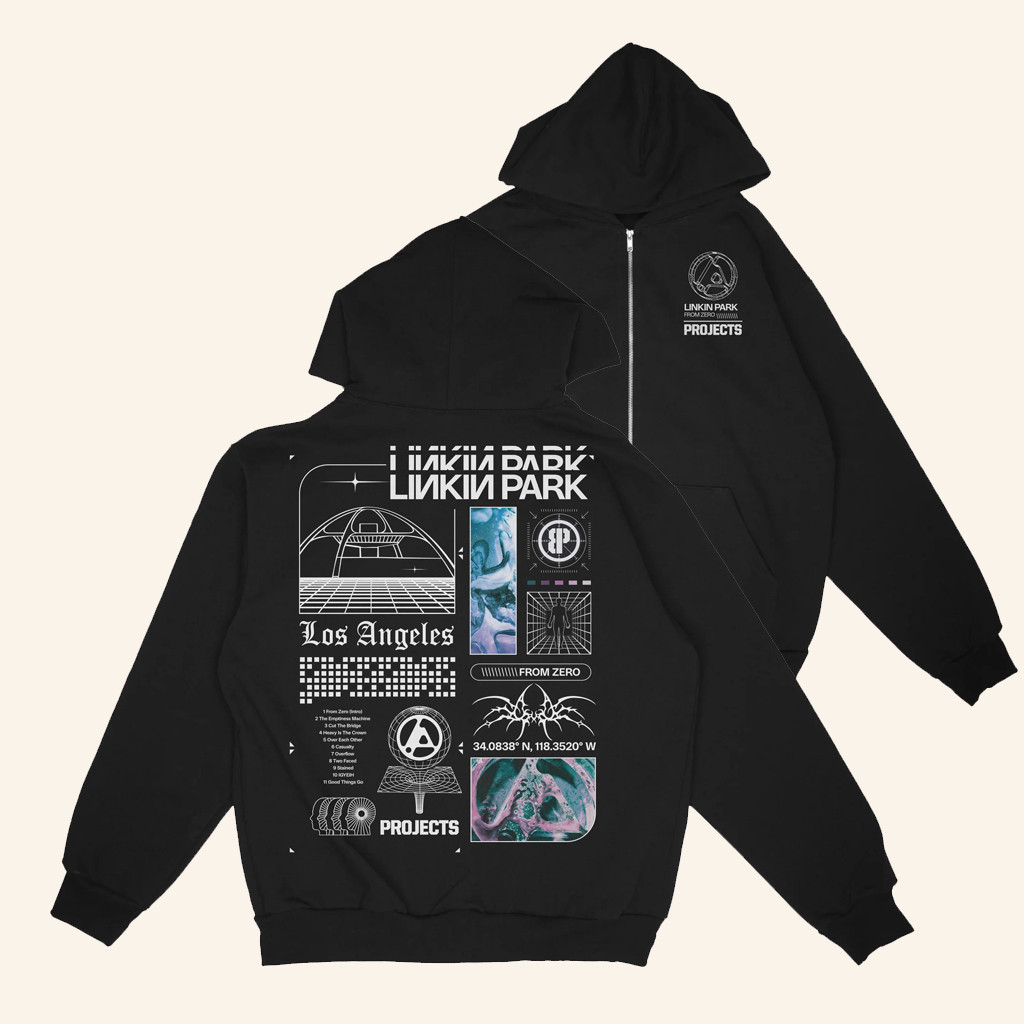 Brooklyn Projects Merch Projects X Linkin Park La Full Zip Hoodie Christmas Presents For Him