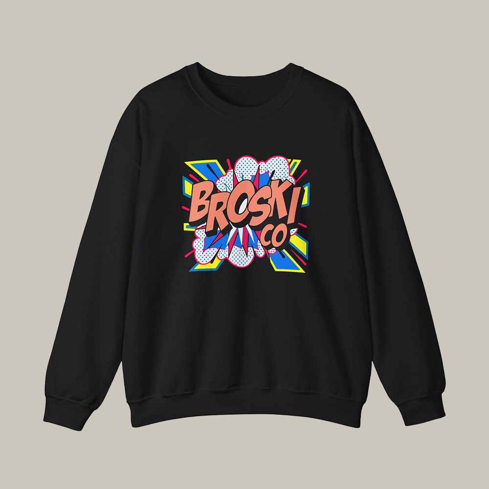 Broski Report Merch Sweatshirt Broski Co Art Sweatshirt Humor Gifts For Fans