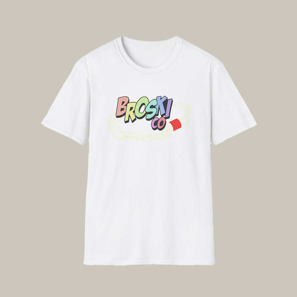 Broski Report Merch T-Shirt Broski Sticker Pattern Shirt Gifts For Podcast Lovers