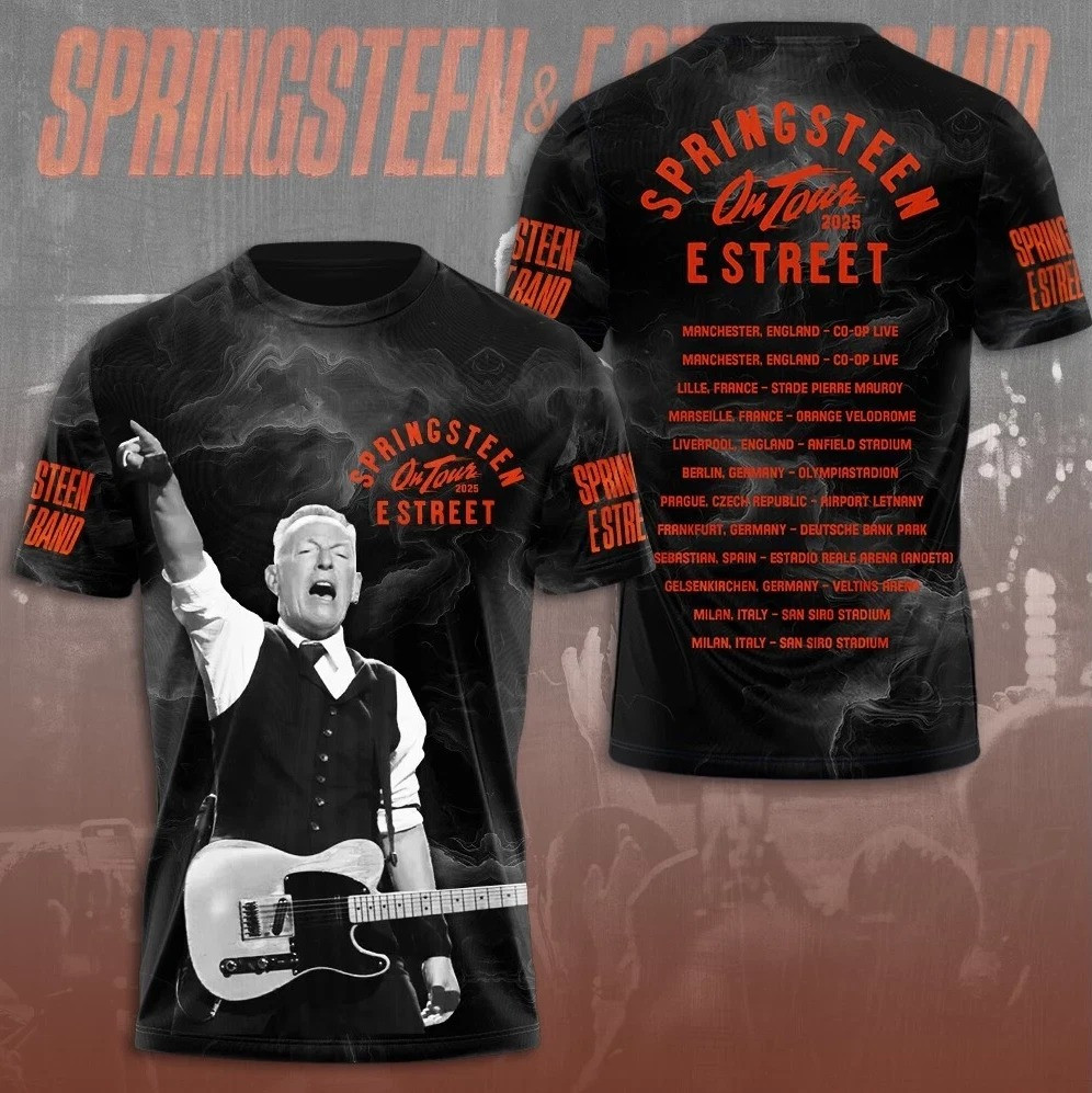 Bruce Springsteen And The E Street Band Tour 2025 T-Shirt
