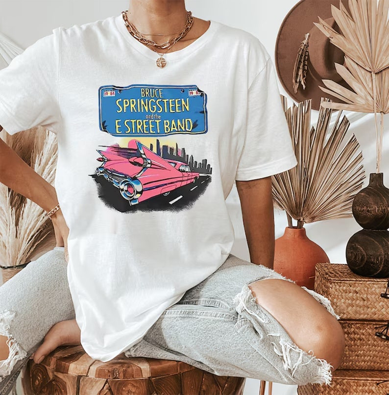 Bruce Springsteen Born In The USA Tour 1980s Vintage T-Shirt Rock Merch Best Gift For Fans