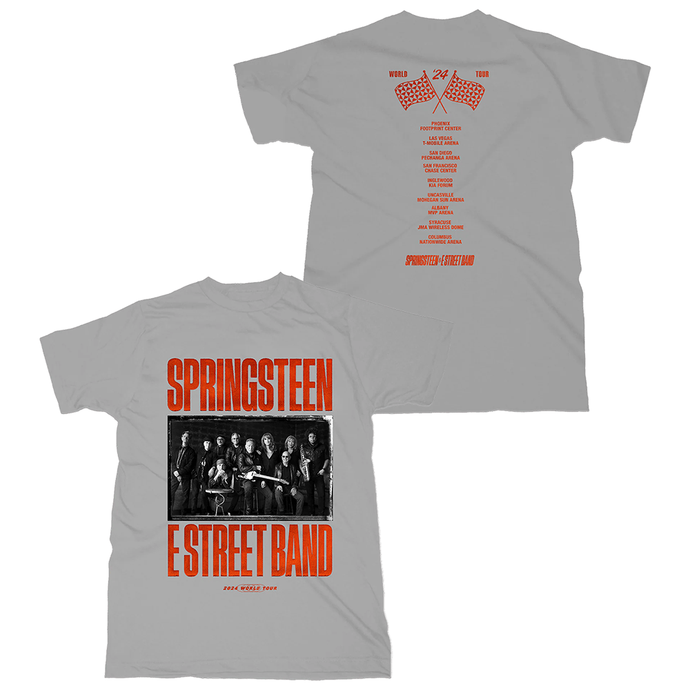 Bruce Springsteen T-Shirt Bruce Springsteen Merch The E Street Band 2024 World Tour Photo Tee
