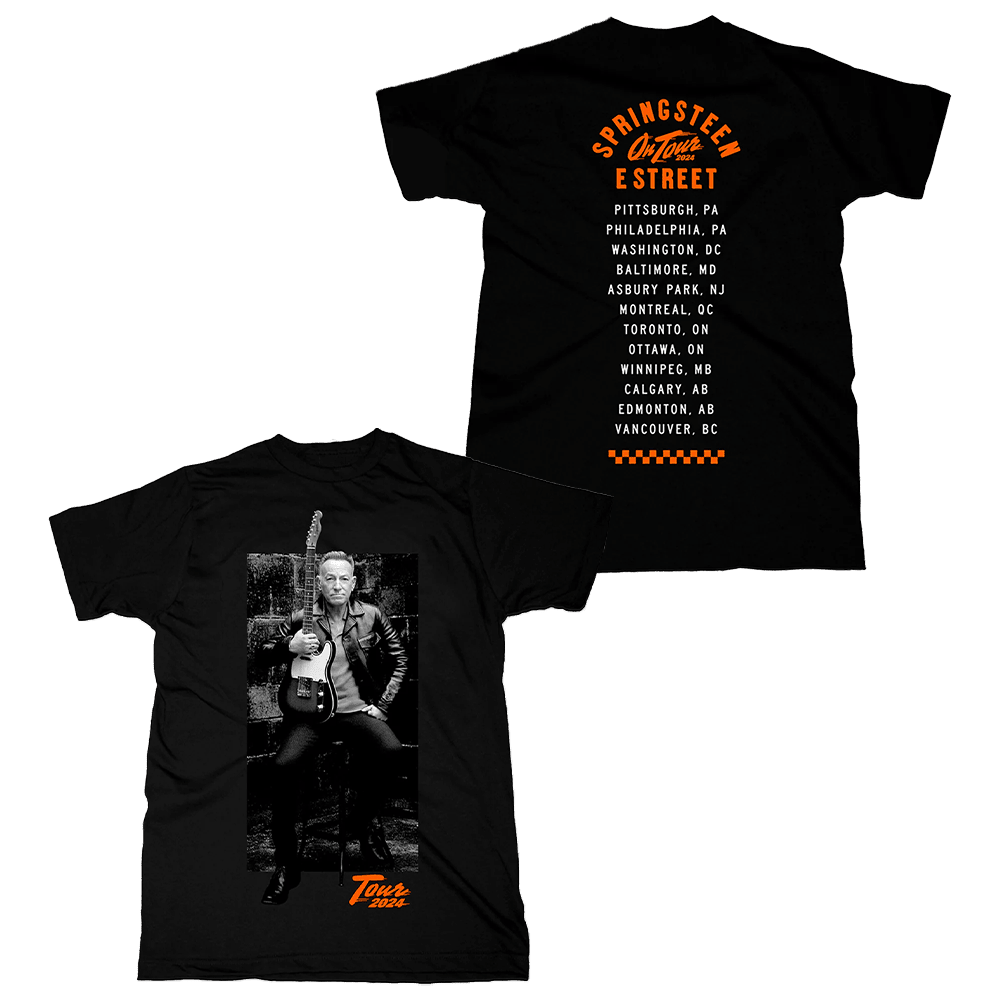 Bruce Springsteen T-Shirt Bruce Springsteen Merch The E Street Band 2024 World Tour Portrait Tee