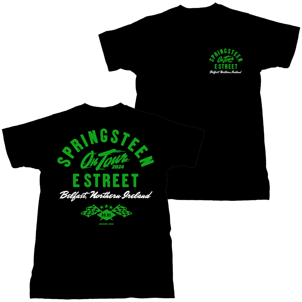 Bruce Springsteen T-Shirt Bruce Springsteen Merch The E Street Band Belfast 2024 Tour Tee