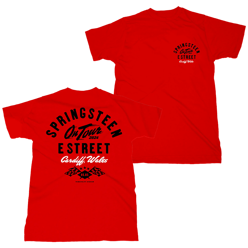 Bruce Springsteen T-Shirt Bruce Springsteen Merch The E Street Band Cardiff 2024 Tour Tee Bruce Springsteen T-Shirt Bruce Springsteen Merch The E Street Band Cardiff 2024 Tour Tee