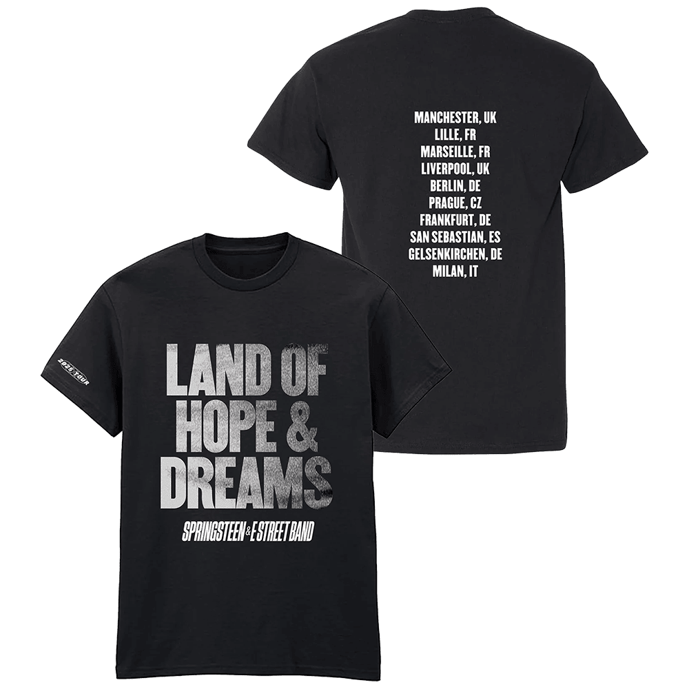 Bruce Springsteen T-Shirt Land Of Hopes And Dreams Tour Tee Bruce Springsteen Merch Fans Gifts