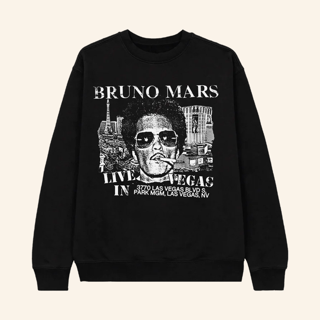 Bruno Mars Merch Live In Vegas Hoodie Birthday Gifts For Music Lovers Bruno Mars Merch Live In Vegas Hoodie Birthday Gifts For Music Lovers