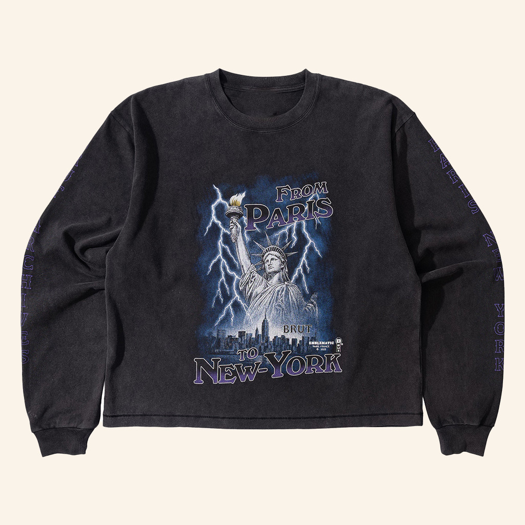 BRUT Clothing Merch From Paris To New York Long Sleeve Shirt Gifts Ideas For Her BRUT Clothing Merch From Paris To New York Long Sleeve Shirt Gifts Ideas For Her