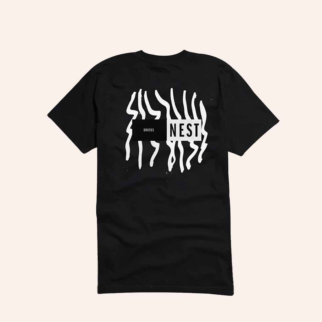 BRUTUS Merch NEST Black T-Shirt Christmas Gift Ideas For Him BRUTUS Merch NEST Black T-Shirt Christmas Gift Ideas For Him
