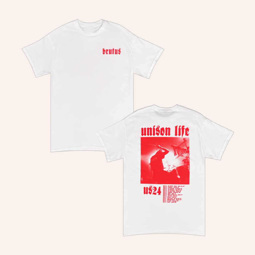 BRUTUS Merch US 24 Tour White T-Shirt Best Christmas Gift For Girlfriend