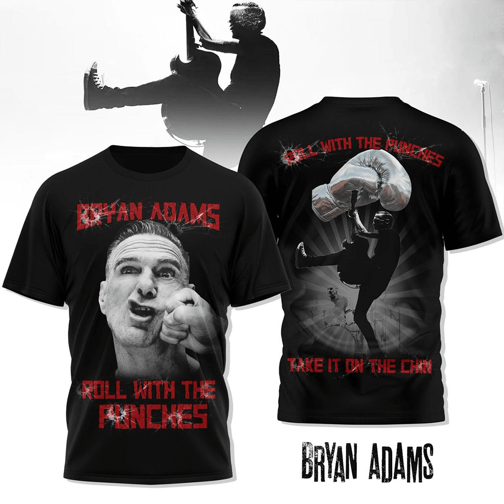 Bryan Adams Roll With The Punches T-Shirt Bryan Adams Merch Father's Day Gifts For Grandpa Bryan Adams Roll With The Punches T-Shirt Bryan Adams Merch Father's Day Gifts For Grandpa