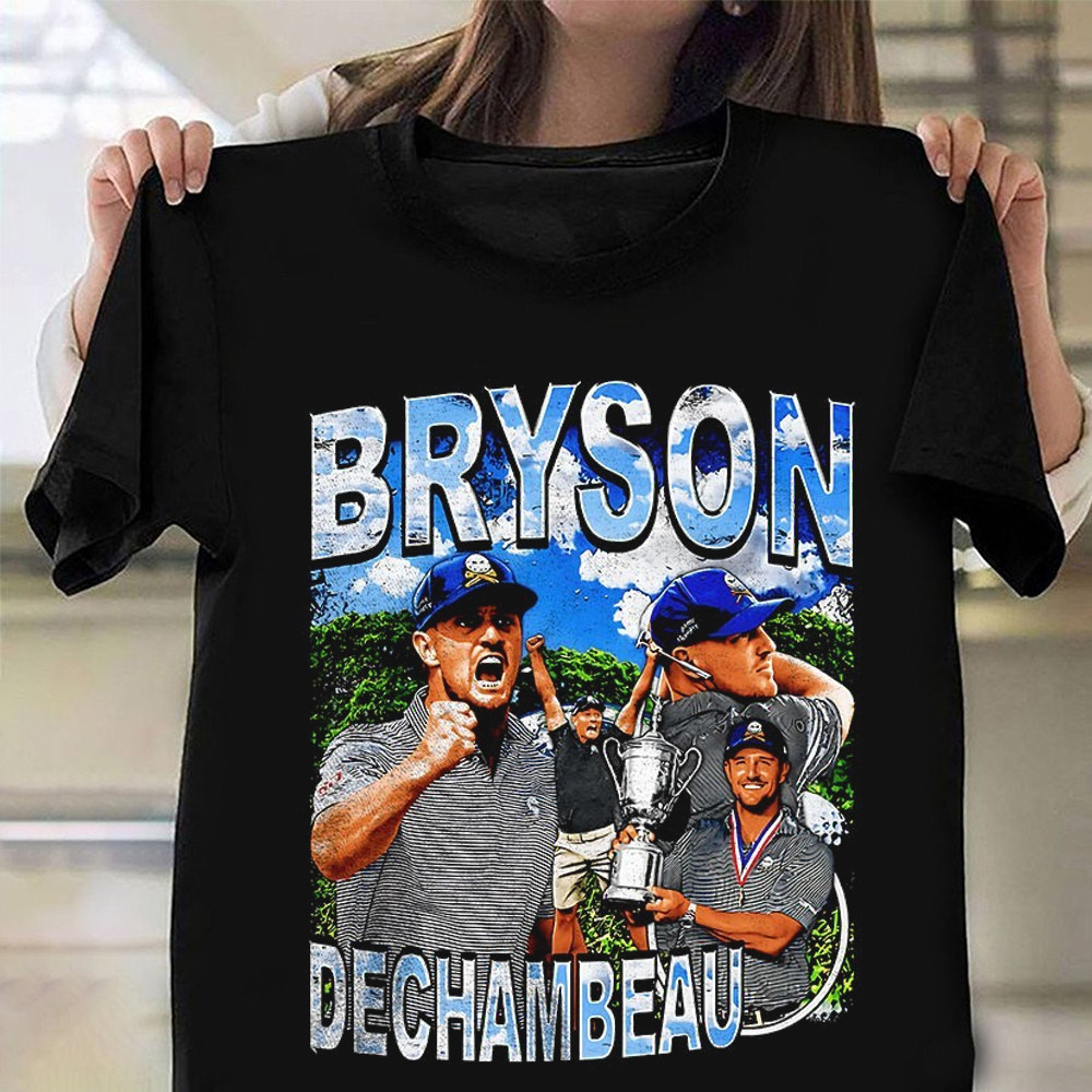Bryson Dechambeau Collage Bootleg Shirt Best Gifts For Golfers