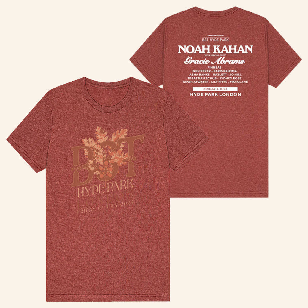 Bst Hyde Park Merch BST Hyde Park Noah Kahan 2025 Event T-Shirt Gifts For Him