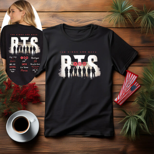 BTS Arirang Tracklist The Kings Are Back T-Shirt BTS 2026 Comeback Merch Army Gift Idea