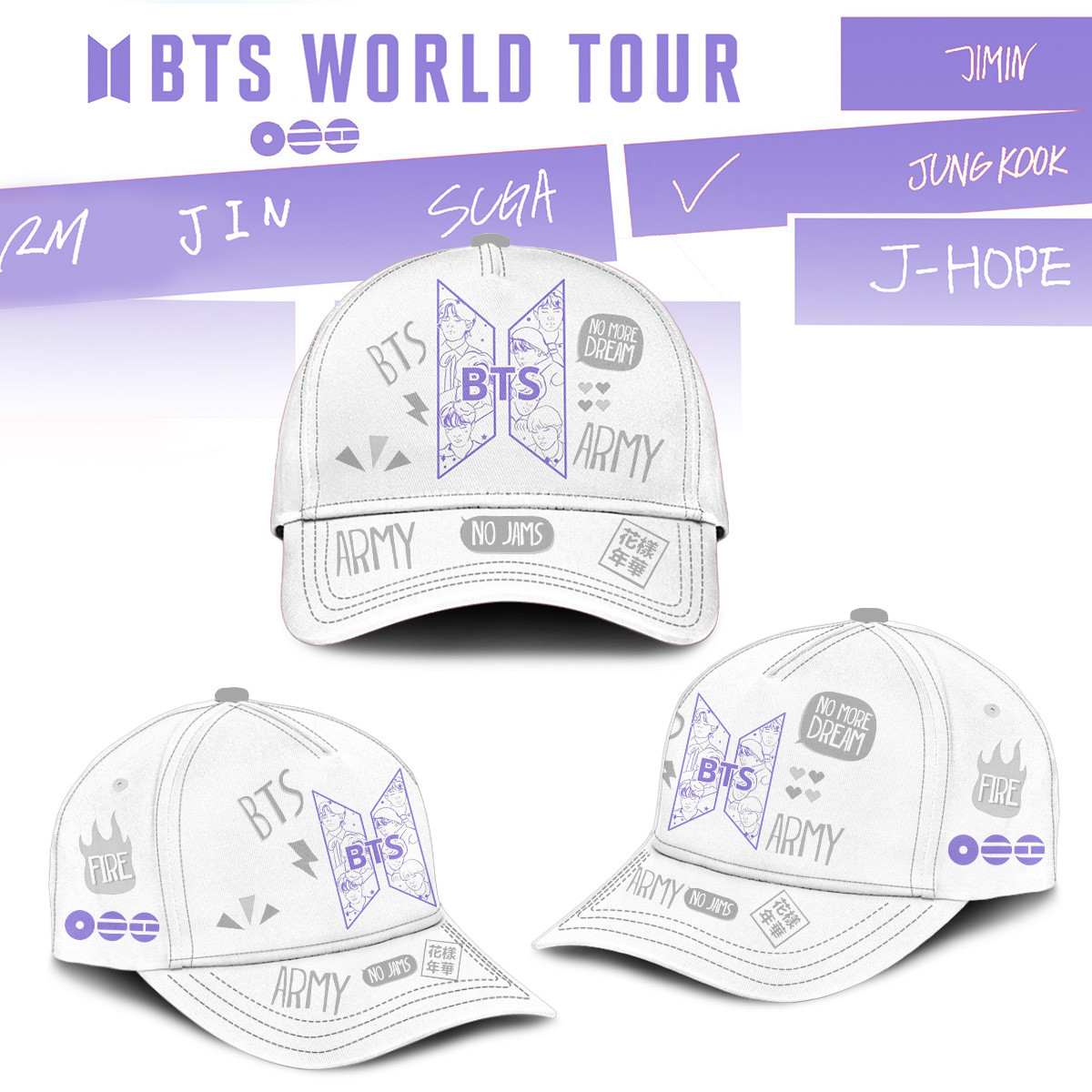 BTS Arirang World Tour 2026 Signature Hat BTS Comeback Baseball Cap Birthday Gift For Army