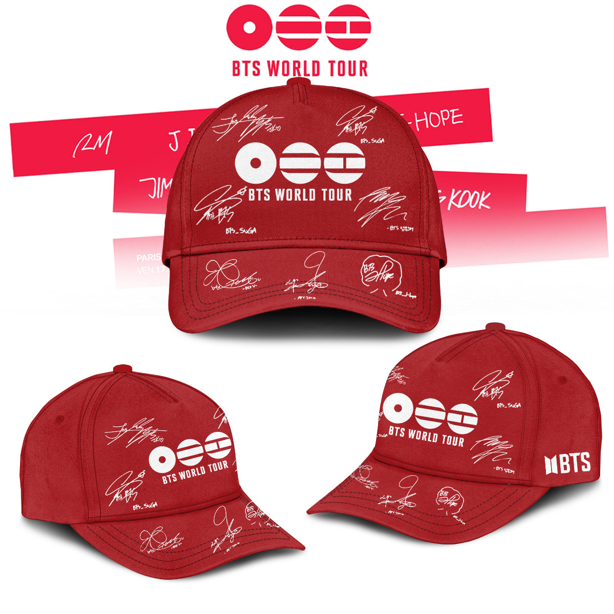 BTS Arirang World Tour 2026 Signature Hat BTS Comeback World Tour 2026 Baseball Cap