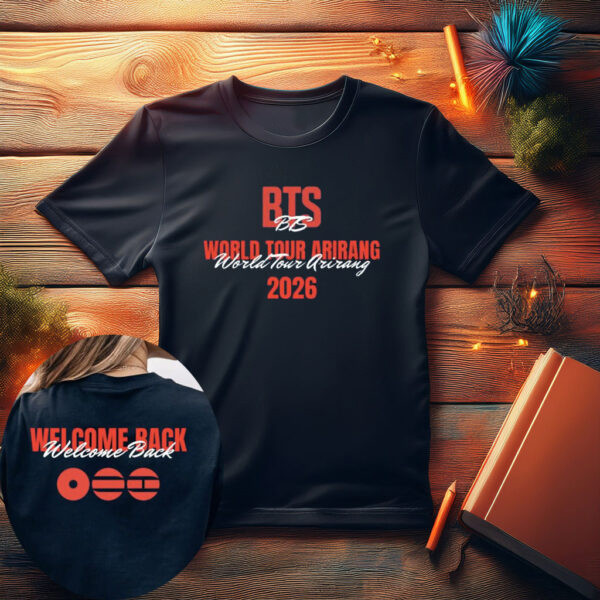 BTS Arirang World Tour Fan T-Shirt We Come Back BTS 2026 Comeback Merch Army Gift Idea