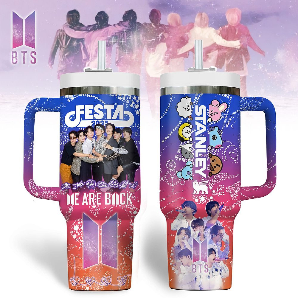 BTS Festa 2025 We Are Back Stanley Cup Tumbler BTS Merch