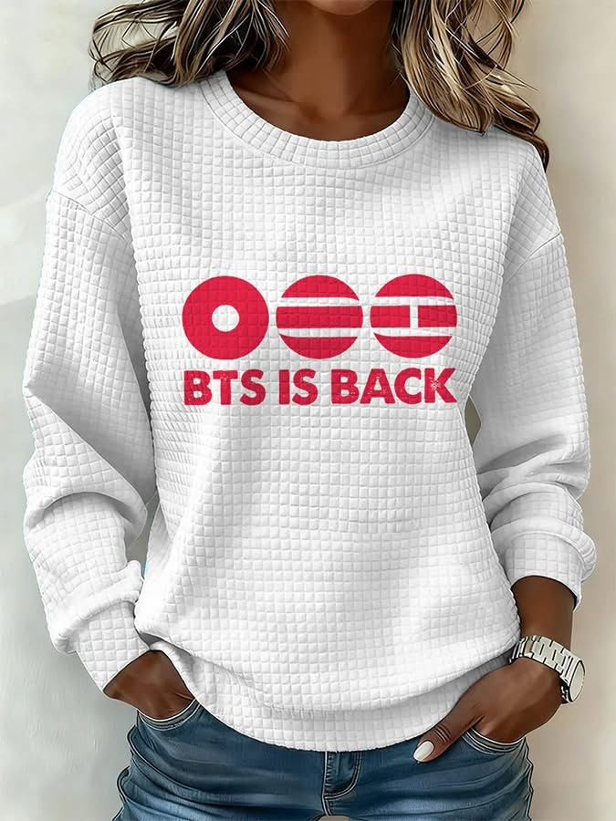 BTS Is Back 2026 Sweatshirt BTS Tour Merch Kpop Apparel Gifts For Army Fans