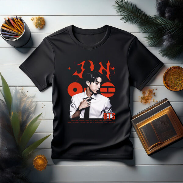 BTS Jin Portrait T-Shirt BTS World Tour Arirang Merch Unique Gift For Girlfriend