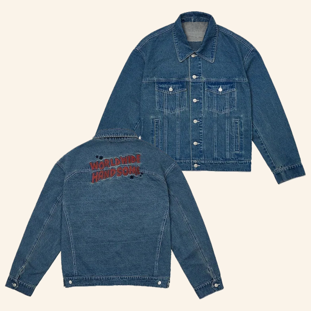 BTS Merch Bts Jin Run Seokjin Denim Jacket Christmas Gifts For Husband BTS Merch Bts Jin Run Seokjin Denim Jacket Christmas Gifts For Husband