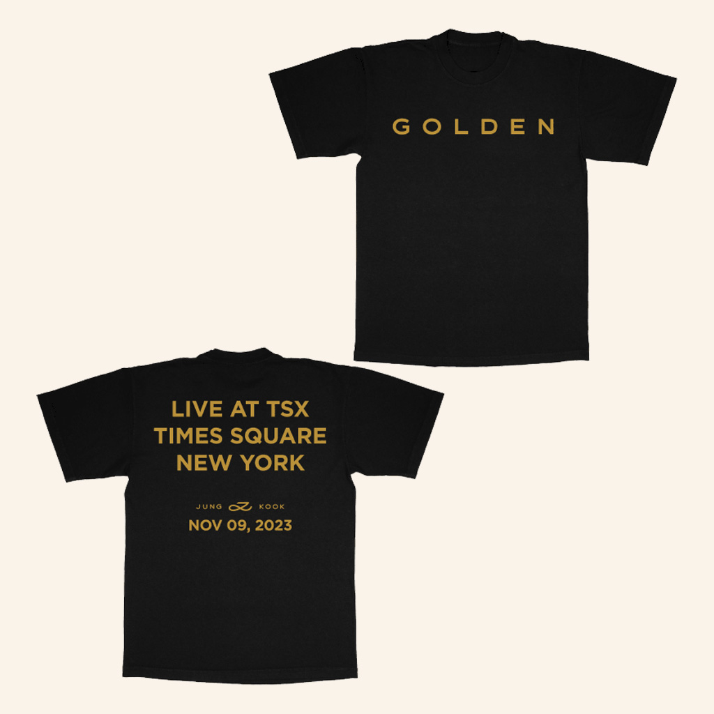 BTS Merch BTS Jungkook Golden TSX Live T-Shirt Christmas Presents For Her BTS Merch BTS Jungkook Golden TSX Live T-Shirt Christmas Presents For Her