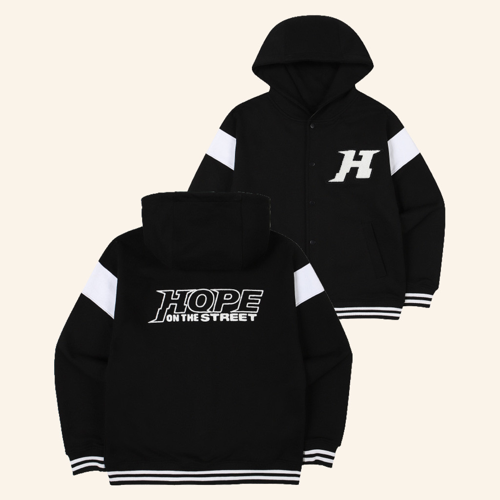 BTS Merch Hope On The Street Varsity Jacket Christmas Gifts For Guys BTS Merch Hope On The Street Varsity Jacket Christmas Gifts For Guys