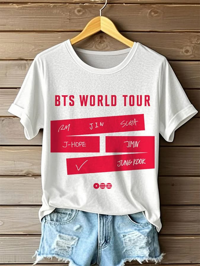 BTS World Tour 2026 T-Shirt BTS Army Merch Gifts For Army Fans BTS World Tour 2026 T-Shirt BTS Army Merch Gifts For Army Fans