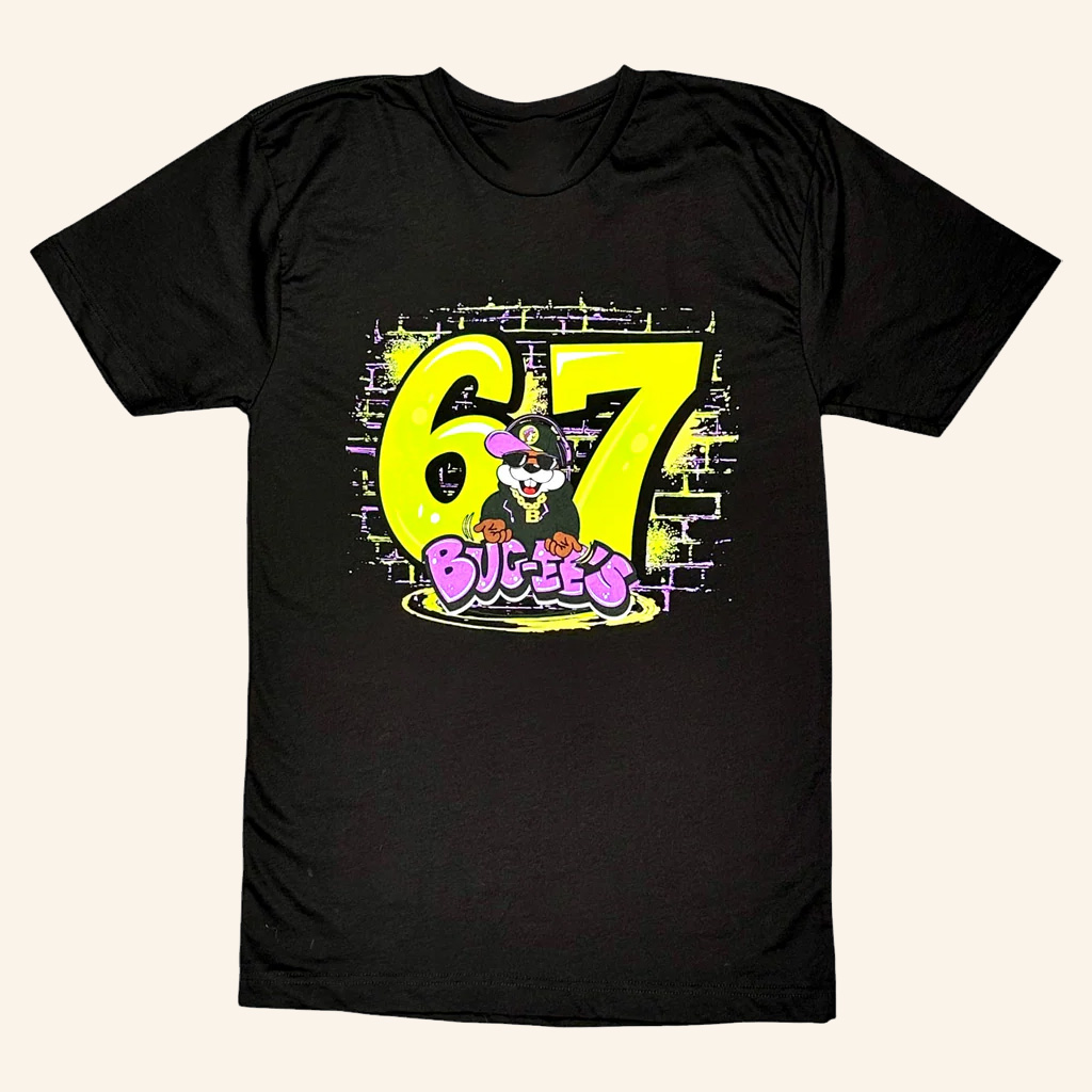 Buc Ee's Merch Buc Ee's 6 7 Black T-Shirt Six Seven 67 Shirt Gifts For Friends