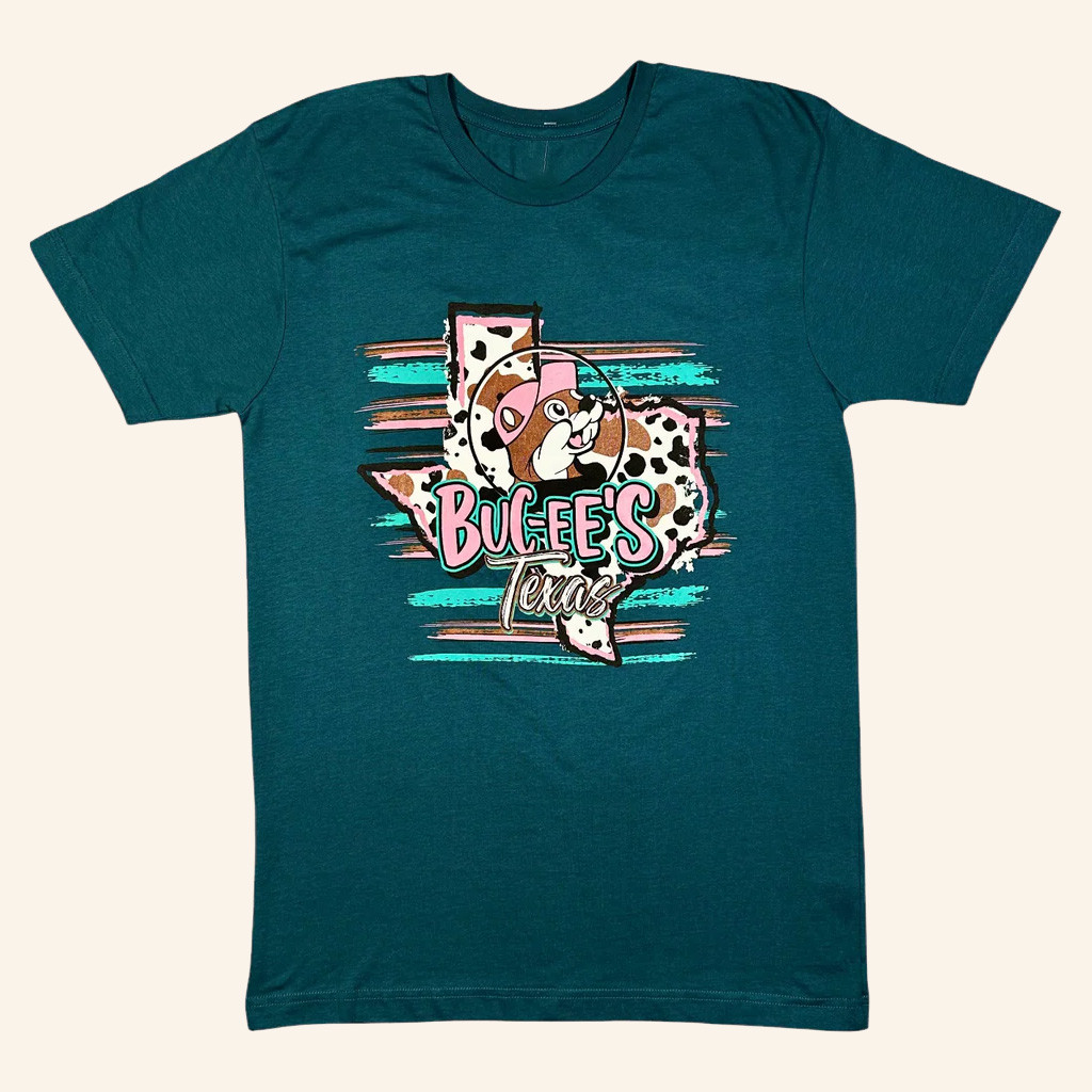 Buc Ee's Merch Buc Ee's Texas Cow Print T-Shirt Gifts For Best Friends