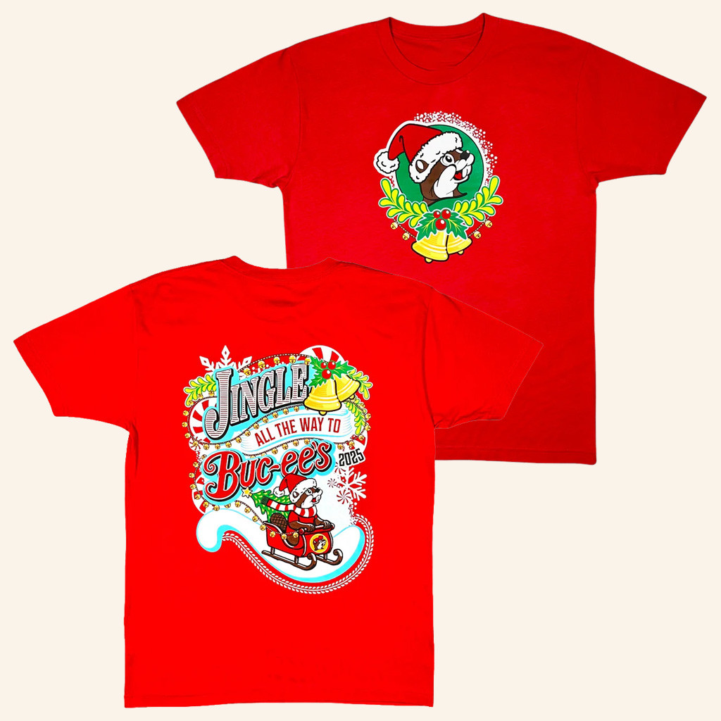 Buc Ee's Merch Jingle All The Way To Buc Ee's 2025 T-Shirt Christmas Gifts For Her Buc Ee's Merch Jingle All The Way To Buc Ee's 2025 T-Shirt Christmas Gifts For Her