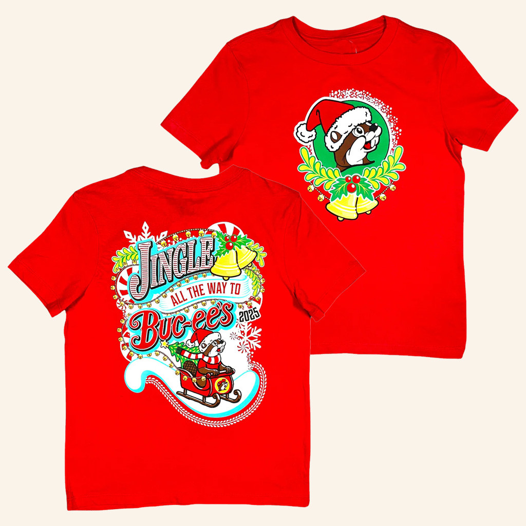 Buc Ee's Merch Jingle All The Way To Buc Ee's 2025 T-Shirt Xmas Gifts For Son